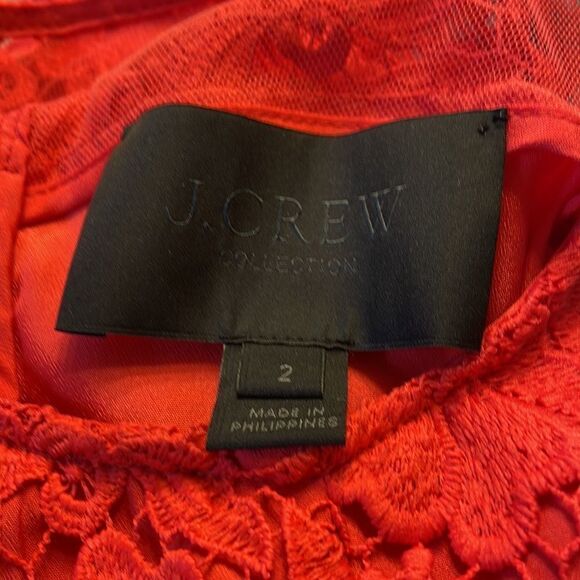 J.CREW woman’s orange lace dress - Picture 10 of 10